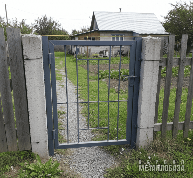 калитка из профильной трубы фото